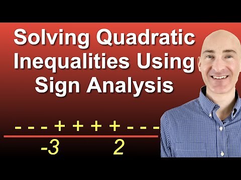 Solving Quadratic Inequalities Using Sign Analysis