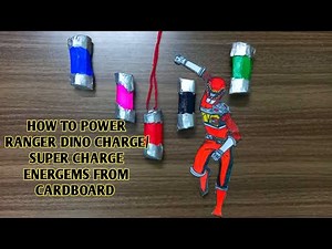 How To Make Power Ranger Dino Charge Energems From Cardboard