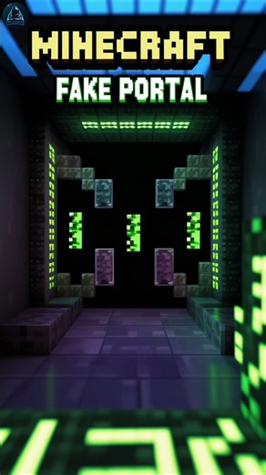 Minecraft Fake Portal #minecraft #fake #portal #trending