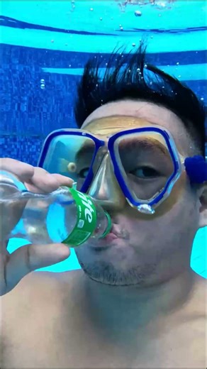 Burp Coke Zero Sugar vs Sprite vs Minute Maid White Grape Juice Underwater
