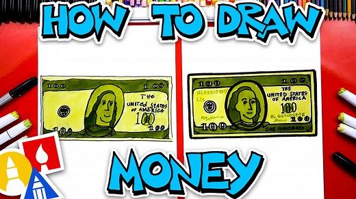 How To Draw Money - One Hundred Dollar Bill
