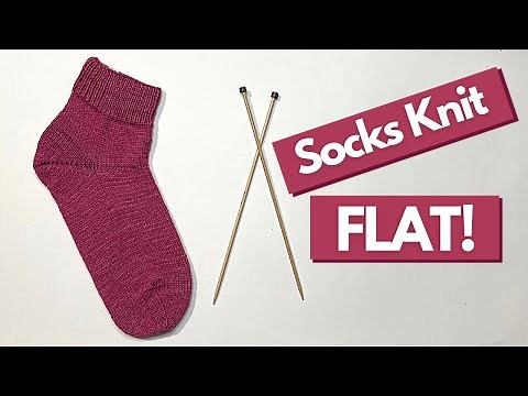 Socks Knit Flat | Step-By-Step Knitting Tutorial | Knitting House Square