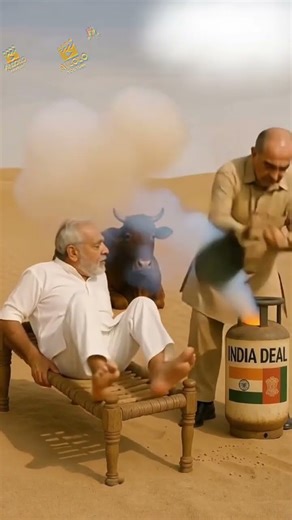 Trump and Modi in Controversial Tariff Gesture | Political Symbolism Explained #politicalhumor#funny