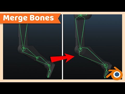 Merge Two Bones While Retaining Their Parents | Blender Rigging Tutorial