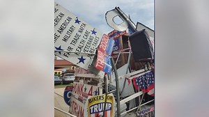 Mich. man's Trump Unity Bridge stolen and crashed while on tour in Tulsa, Okla.