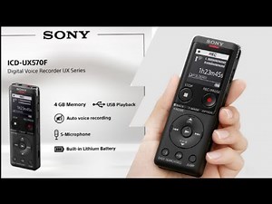 🎙️ Sony ICD-UX570F Stereo Digital Voice Recorder 4GB Storage | USB Connectivity –Unboxing & Overview