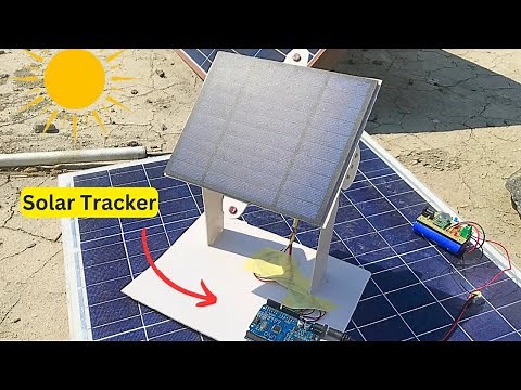 DIY Solar Tracker | How to Make a Solar tracking system using arduino,