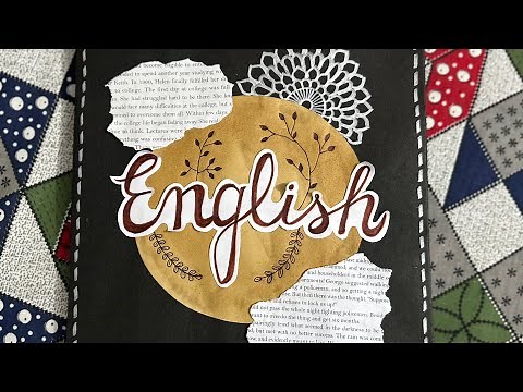 English project file | Class 12 | The interview | Easy project file decoration ideas❤️