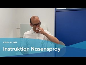 Instruktion Nasenspray