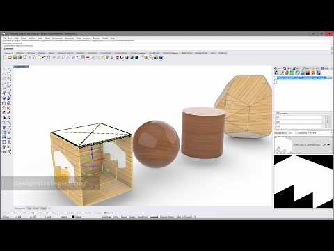 Texture Mapping in Rhino 6 with materials