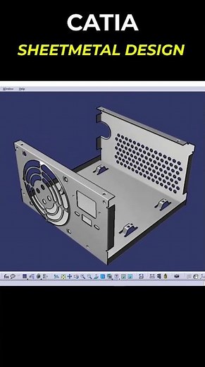 CATIA SHEETMETAL DESIGN SMPS https://youtu.be/nukZUAg868w #cad #catia #catiav5 #catiasheetmetal