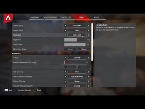 The BEST settings for Apex Legends season 7 (Full guide, improve fps, best res, optimal settings)