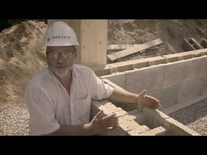 Step 6 Building with Insulated Concrete Forms (ICF) - Laying the blocks