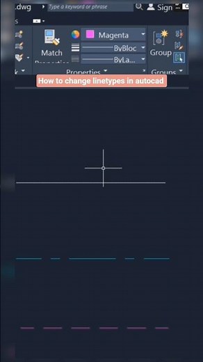 how to change linetypes in autocad | tutorial #autocad