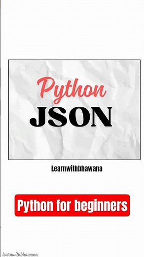 Python JSON Explained in 60 Seconds | Beginner-Friendly Python Tutorial #python #viral #trending