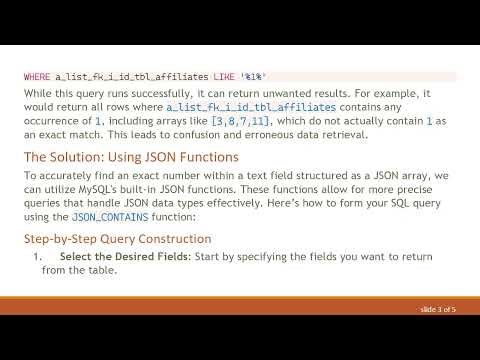 How to Find an Exact Number in a Text Field Using SQL