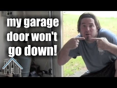 How to repair garage door opener that won't go down! Easy! Home Mender.