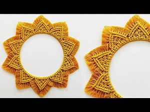 DIY MANDALA en MACRAME (paso a paso) PRINCIPIANTES | DIY Macrame Mandala Wall Hanging for Beginners