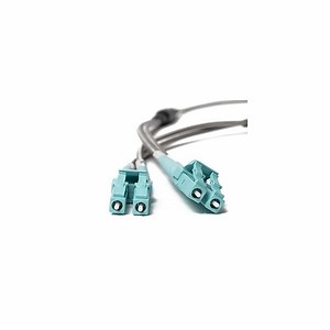 OM3 LC LC Armored Duplex Fiber Patch Cables 10G Multimode 50/125 MMF
