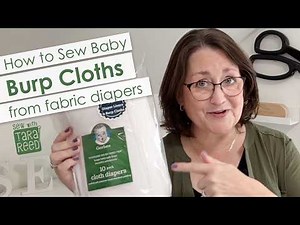 2 Ways to Sew Burp Cloths from Diapers - Sewing for Baby