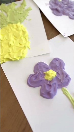 Easy Kids Summer Crafts - Salt Painting and DIY Puffy Painting Puffy Paint