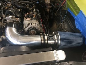 Air intake and finishing up cooling system - LS swap Nova
