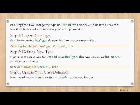 Defining Variable Types in Python Using NewType