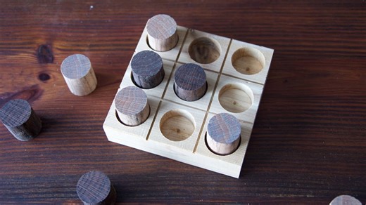 How to build a simple tic tac toe board from scrap wood
