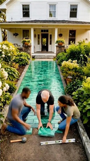 This $0 DIY Garden Path Looks Like a $5,000 Landscaping Job 🌿