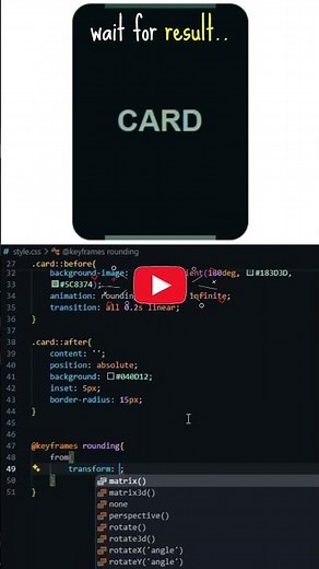 👌Simple Card Design using HTML CSS #webdevelopment #html #css #shorts