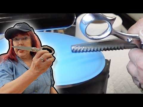 How to Sharpen Pinking Shears on a FlatHone