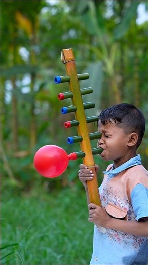 Creative Next Level Bamboo Design with Six Balloons #shorts