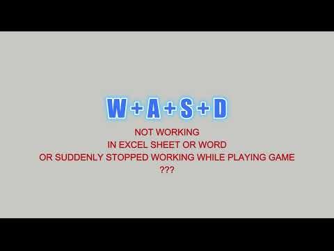 Fix W A S D Keys Not Working Or Swapped with Arrow Keys | Easy Solution ! | Windows 10 & 11