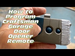 How to program a remote for Craftsman 1/2 H P garage door opener