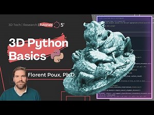 Python Programming Setup for 3D Data