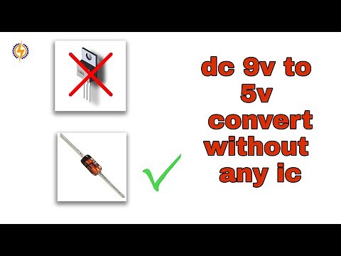 DC 9v to 5v convert without any ic using one Zener Diode | @Active Creations