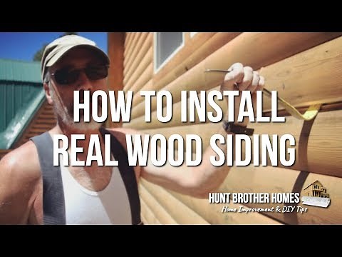 How To Install Real Wood Siding
