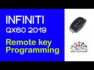 2019 Infiniti QX60 Remote Key Programming