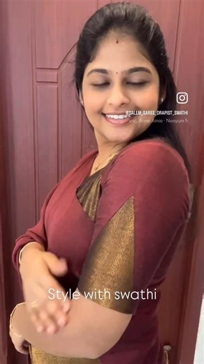 Swathi sundarrajan on Instagram: "Simple sleeve design ❤️ #stylewithswathi Saree prepleating and box folding service available Self saree draping and professional draping class with government certification ✅ - Saree Pleating - Saree Ironing - Saree Folding - Saree Draping Join now and you will know : - how to drape Saree in perfection - how to drape the folded saree in 5 minutes Block your seats now. If u wanna drape your saree like pro with in 5 mins then you can send your saree for prepleatin