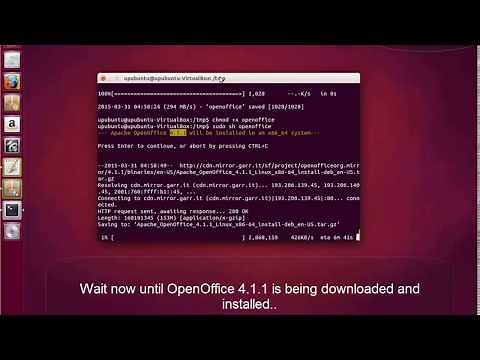 How To Install OpenOffice 4.1.1 Under Ubuntu /Linux Mint
