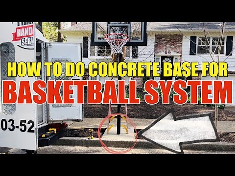 How To Do A Concrete Base For A LIFETIME Basketball System Step by Step With Professional Results
