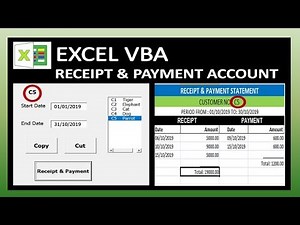 How to Create Receipt & Payment Statement in Excel VBA