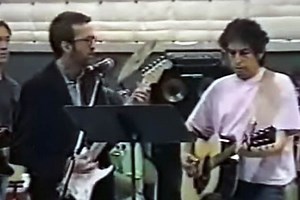 Eric Clapton, George Harrison, Bob Dylan, Neil Young, Roger McGuinn and Others Rehearse in 1992