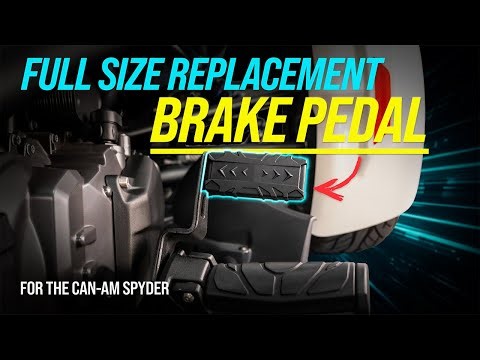 How To Install Full Size Replacement Brake Pedal for the Can-Am Spyder