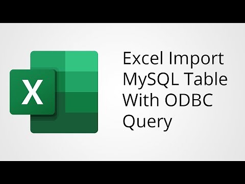Excel Import MySQL Table with ODBC Database Query