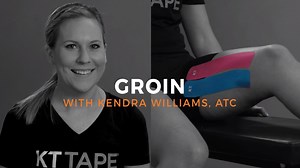 A groin strain is an injury to the adductor muscles that bring the leg back towards the body. Symptoms include tightness, discomfort or pain, and possibly swelling or bruising in severe cases. Use KT Tape to help relax and support the strained muscles as well as provide pain relief. Learn more here: https://bit.ly/2GbpNUz #KTTape #FinishStronger | KT Tape