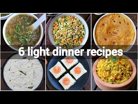 6 light healthy dinner ideas | light dinner recipes for weight loss | diet recipes lose weight