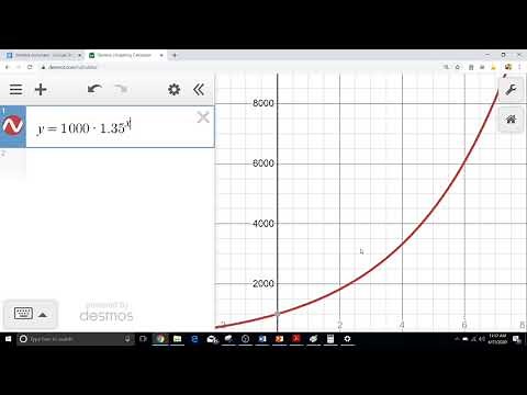How to use Desmos to graph Exponential Functions