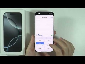 iPhone 16 Pro/16 Pro Max: How to Format Text Messages