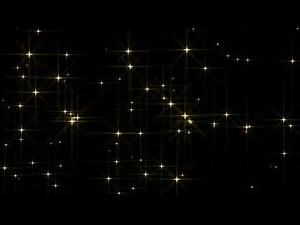 Sparkly Gold Stars Overlay